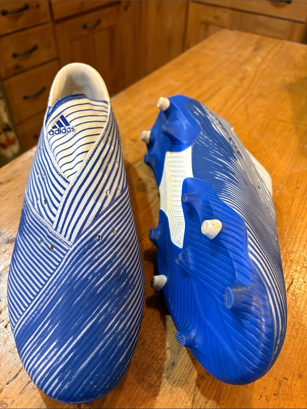 Adidas Nemeziz Blue/White Soccer Cleats